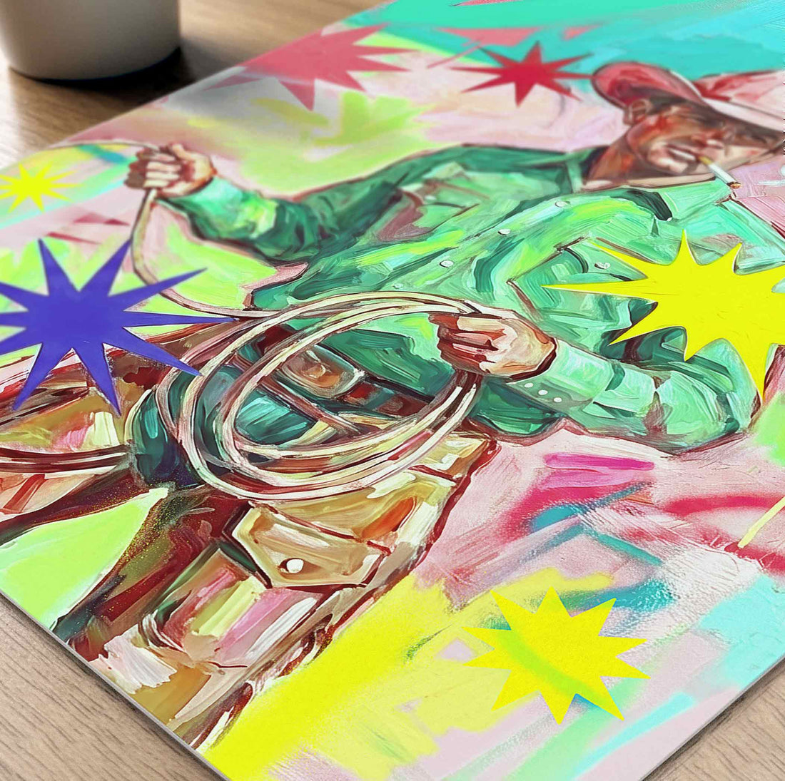 gay cowboy art detail