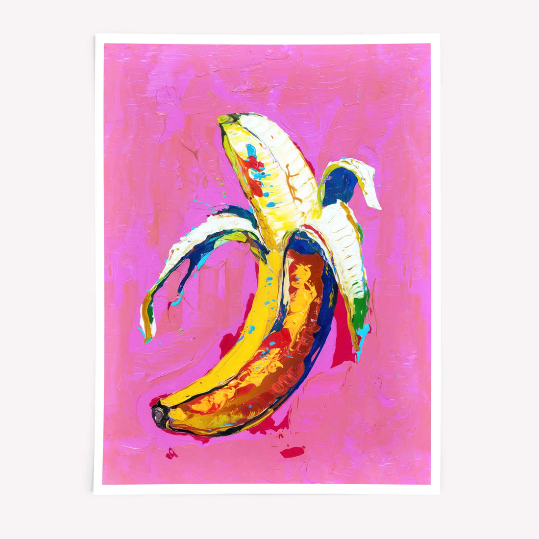 Pop art banana poster