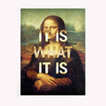 Altered Art Mona Lisa graffiti-style poster print