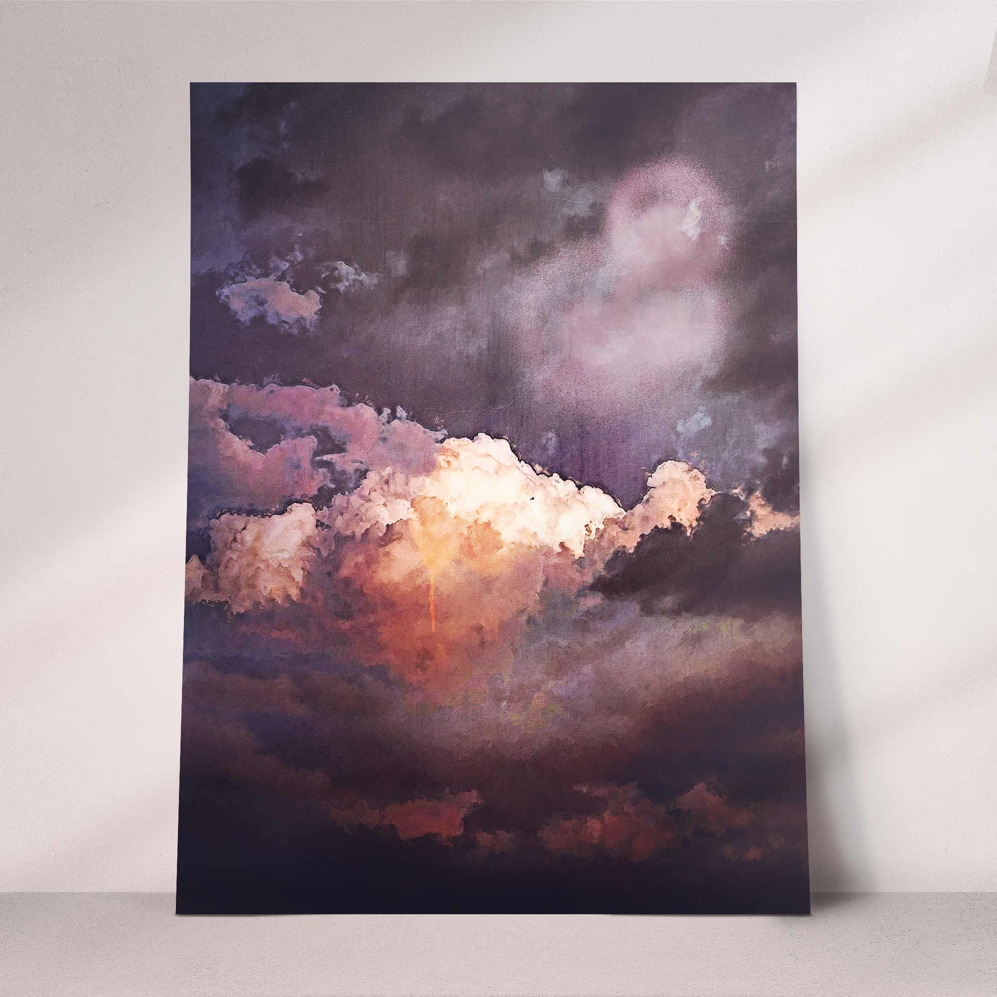 Dark Moody Cloud Print - Dramatic & Surreal Wall Art