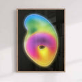 Neon glow abstract poster trendy wall art from Afterhours Gallery