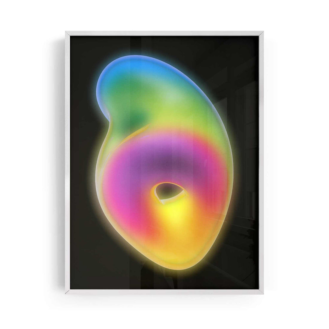 Neon glow abstract poster trendy neon gradient wall art from Afterhours Gallery
