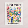 NYC poster in white frame