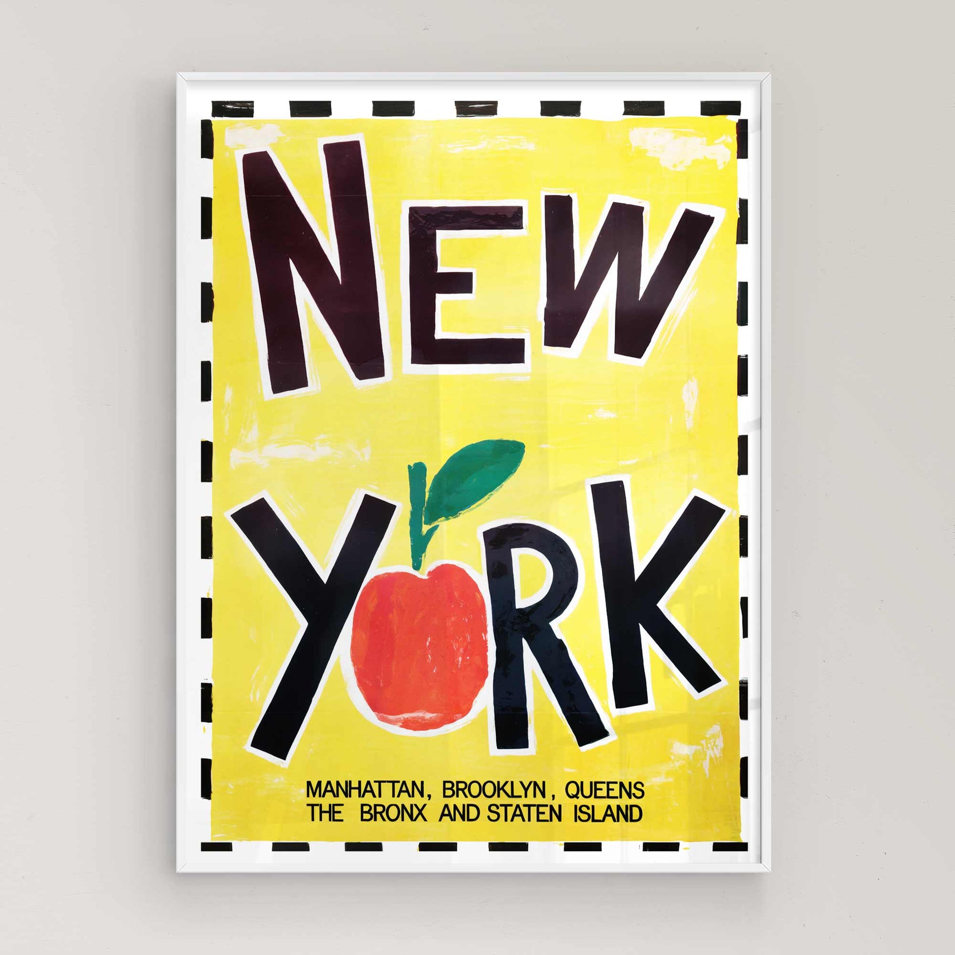 Bold, urban-inspired NYC poster designed for vintage and retro wall decor.