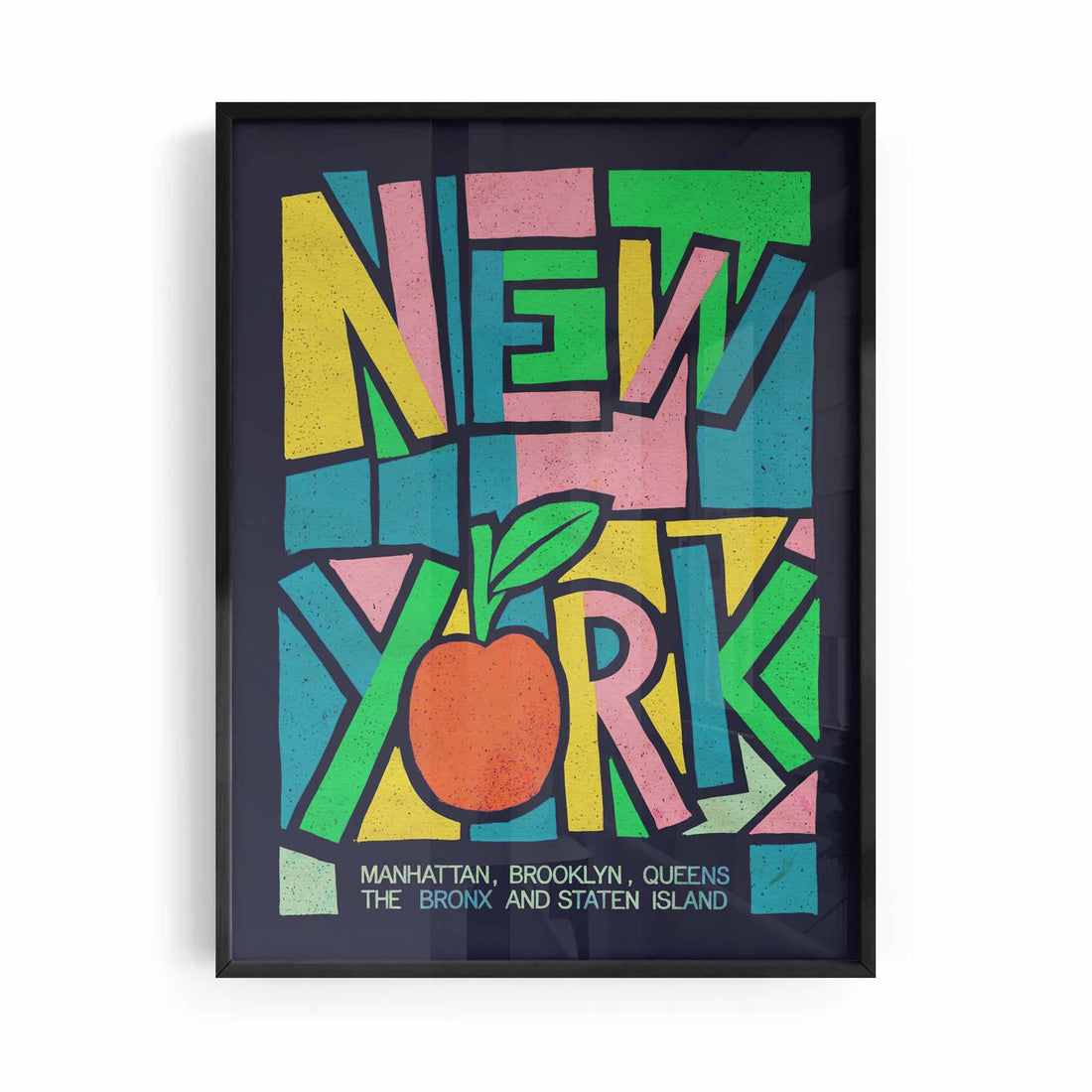 New York Apple Framed Poster