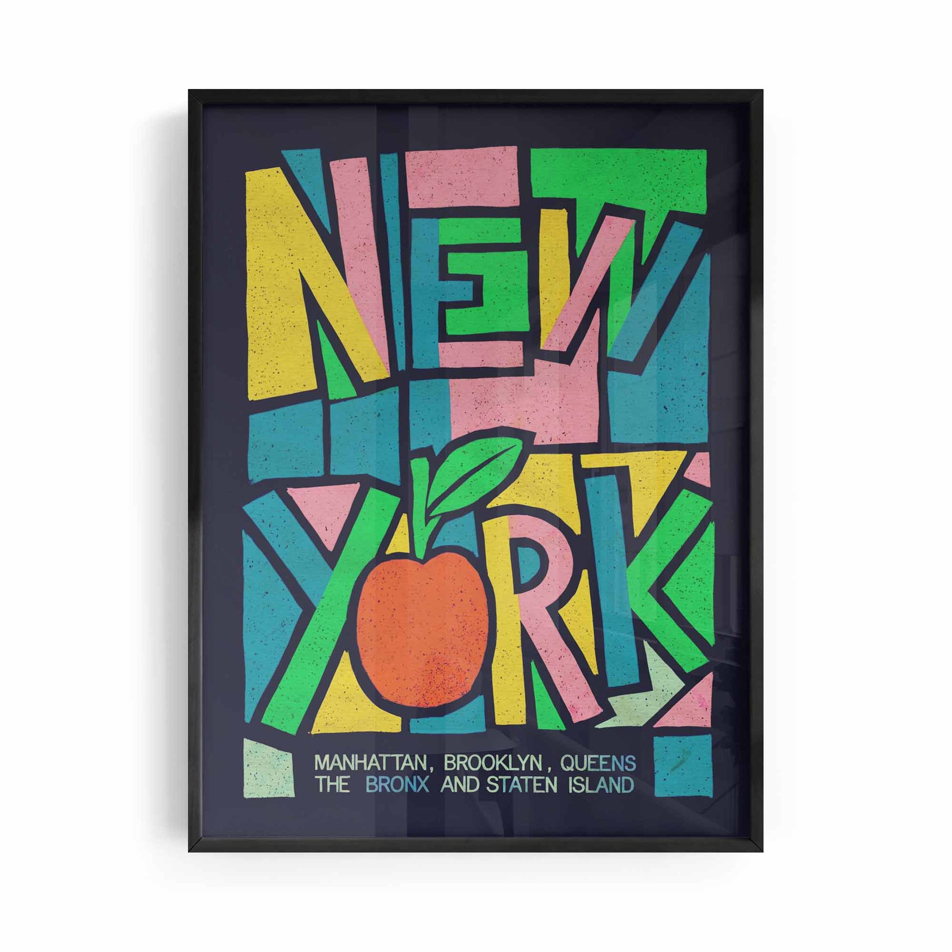 New York Apple Framed Poster