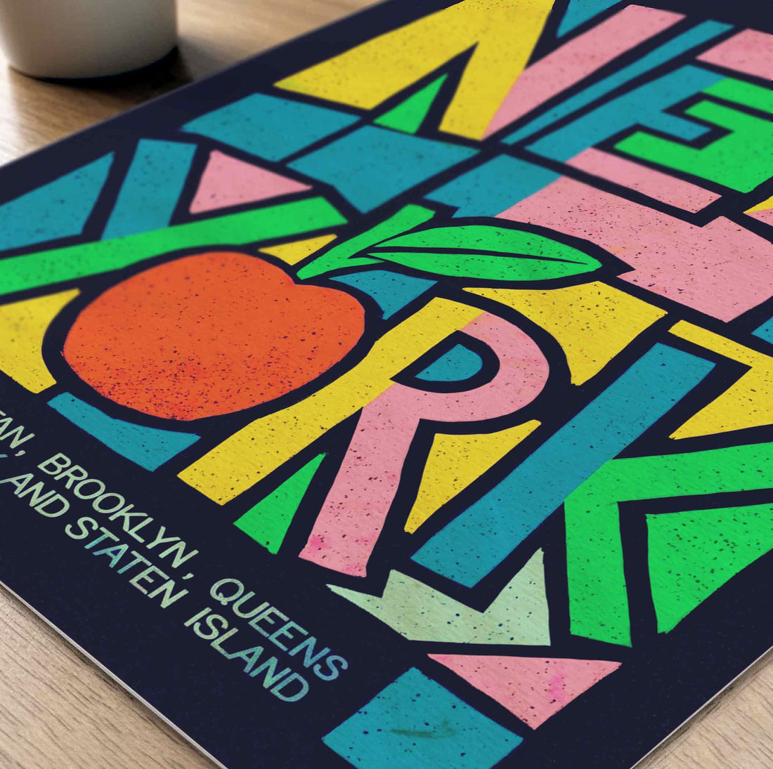 New York Apple Framed Poster