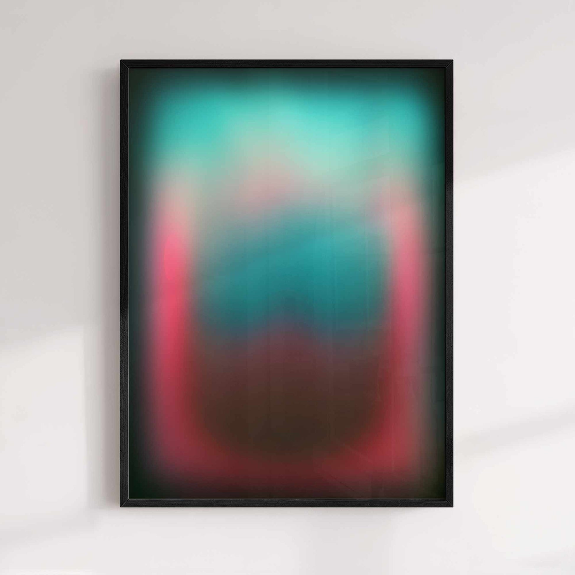 sunset colour art, ocean blue poster, meditation art, wellness home decor, teal wall art print, luxury poster art