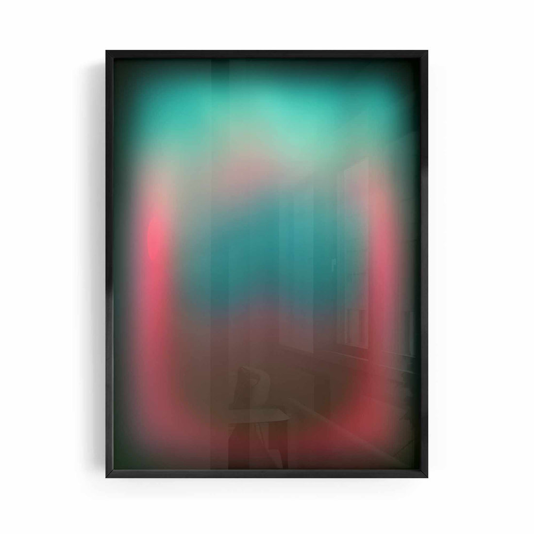 Modern Gradient Aura Poster Pink Blue - Afterhours Gallery