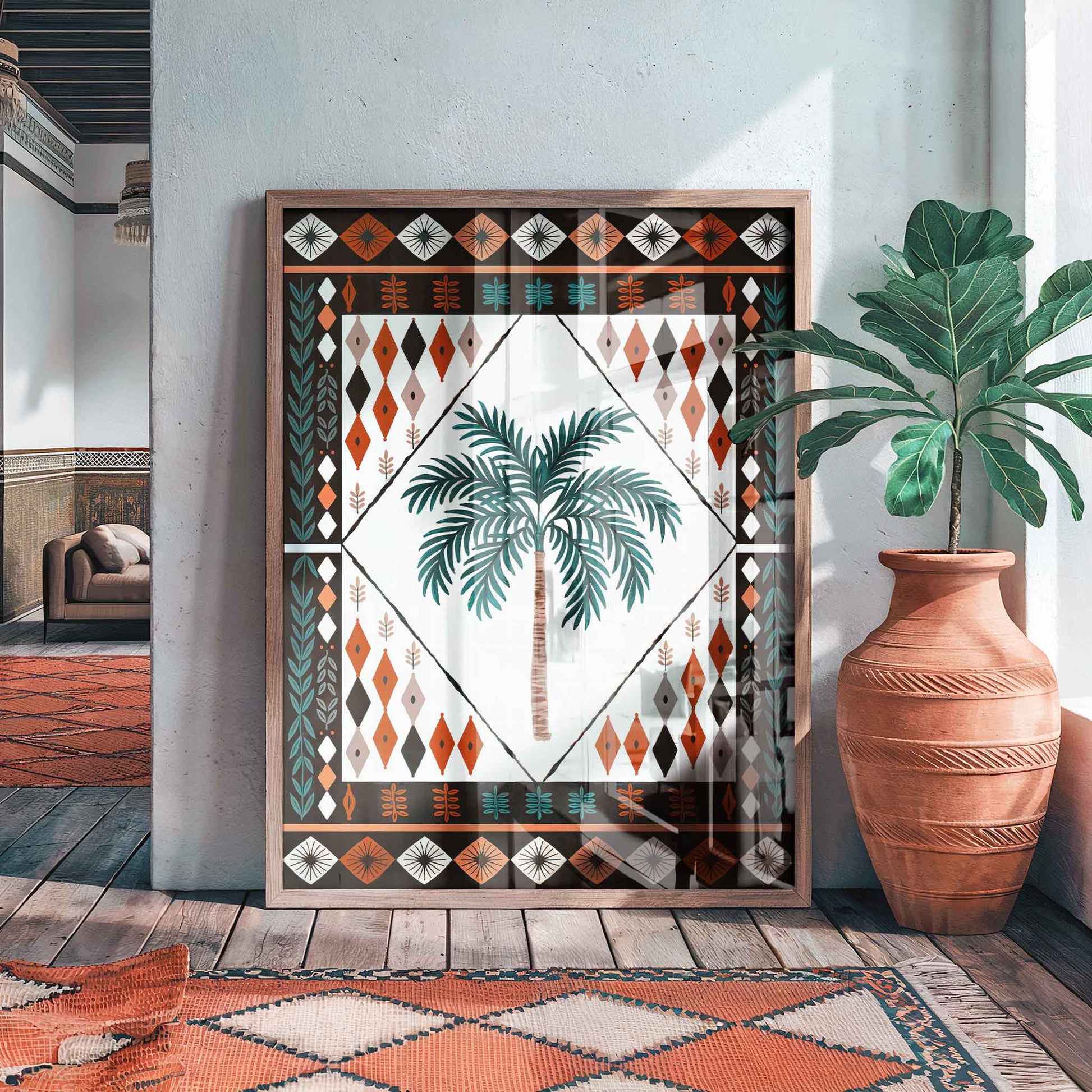Moroccan framed art print by Afterhours Gallery