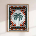 Bold boho summer framed wall art with Moroccan vibes