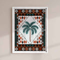Maximalist wall art featuring coastal Moroccan design
