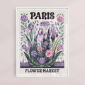 Poster in white frame – Paris Flower Market