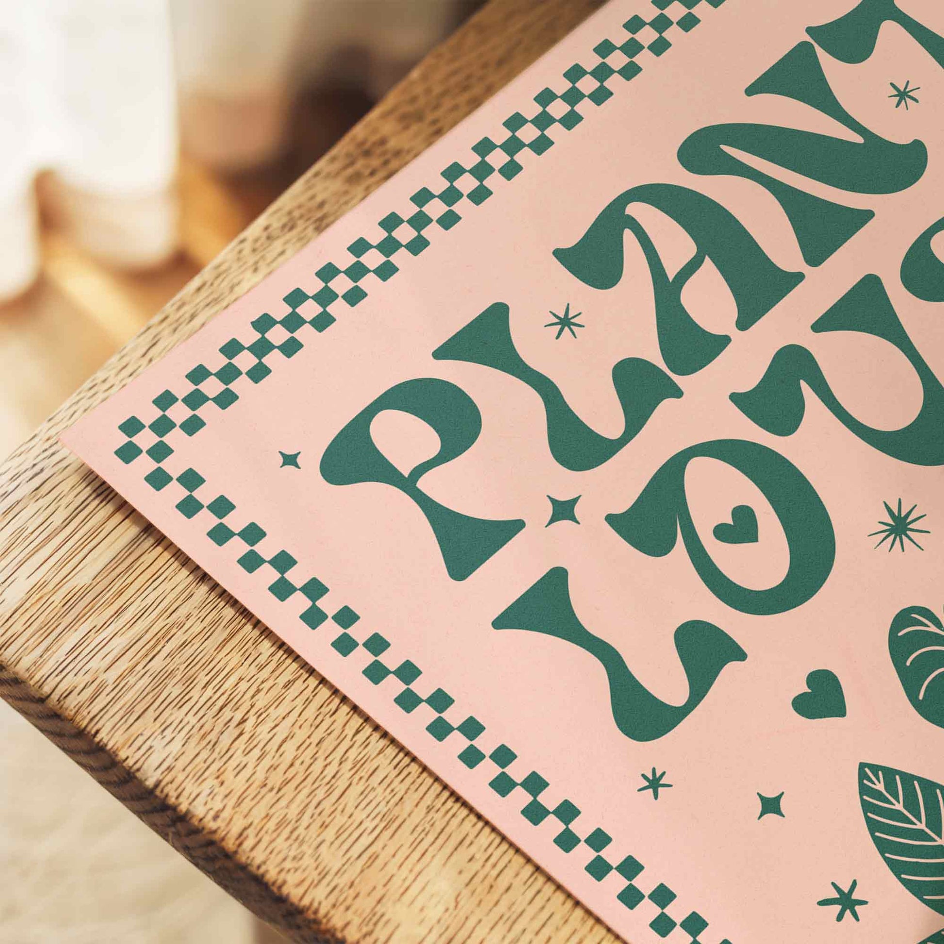 plant lover poster, retro botanical print, indoor plant wall art, cute plant print, trendy wall art, whimsical retro poster, kitchen wall decor