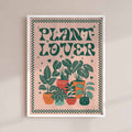 plant lover poster, retro botanical print, indoor plant wall art, cute plant print, trendy wall art, whimsical retro poster, kitchen wall decor