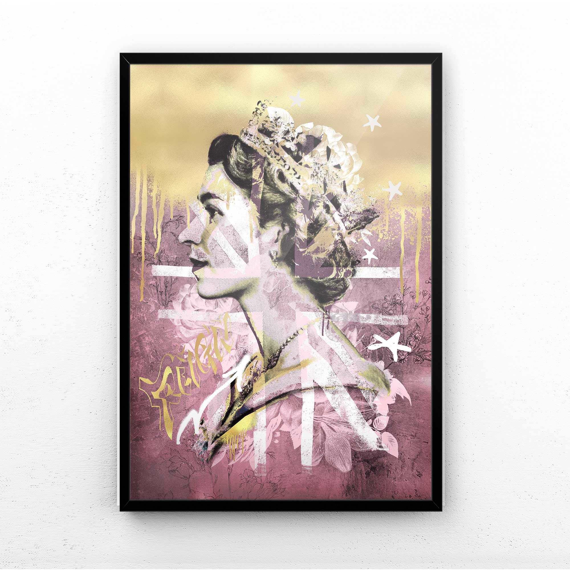 REIGN OVER ME ROUGE / GOLD PRINT - Afterhours Gallery 