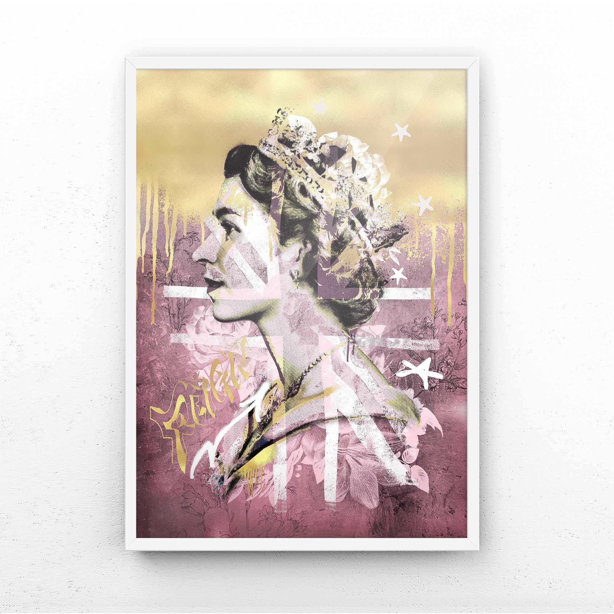 REIGN OVER ME ROUGE / GOLD PRINT - Afterhours Gallery 