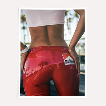RETRO FORMULA 1 GRID GIRL PRINT