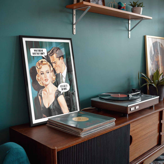 vintage vinyl record poster - Afterhours Gallery