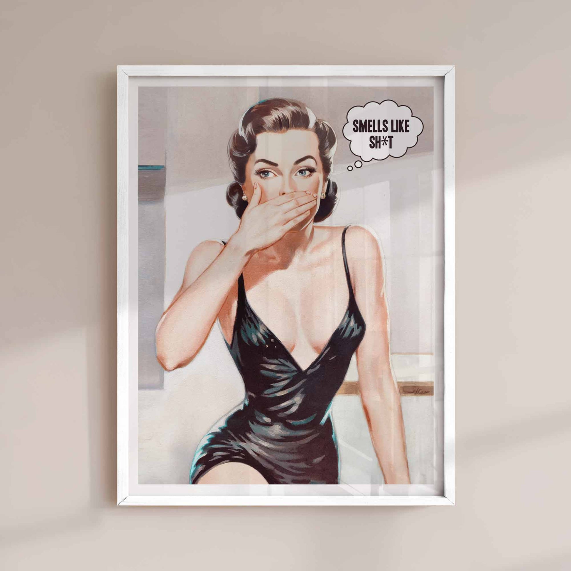 funny poster, toilet print, retro decor, toilet art, glam wall art, loo wall art, wc wall art, sassy poster, funny gift, guest decor, toilet sign, bathroom art, bold print