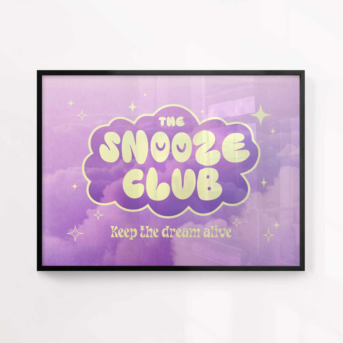 Trendy The Snooze Club – modern Wall Art Print