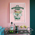 Spicy Margarita Cocktail Print – Retro Bar Art, Fun Kitchen Wall Decor, Mexican Fiesta Poster, Pop Art Drinks Illustration
