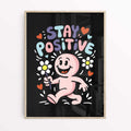 Framed oak version of mental health poster