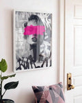Street art graffiti girl wall art print