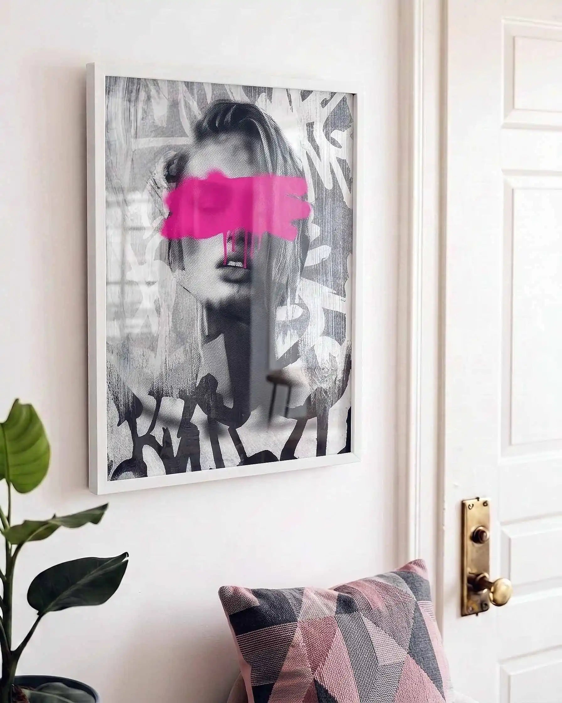 Street art graffiti girl wall art print