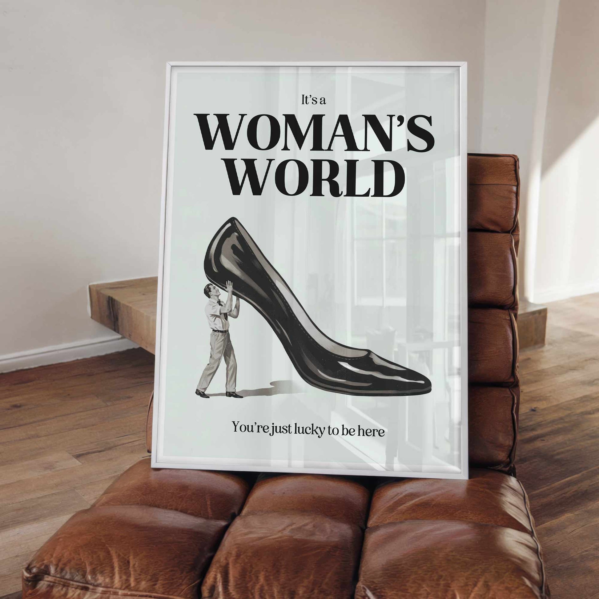 High fashion editorial wall art with a feminist theme