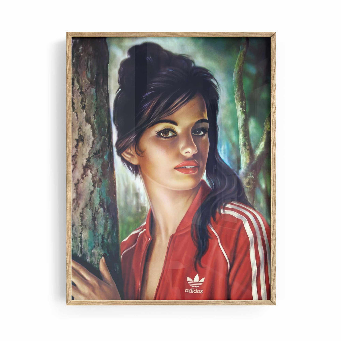 Lynch Tina framed Poster. Retro 70s kitsch aesthetic - perfect for mid-century and modern interiors.