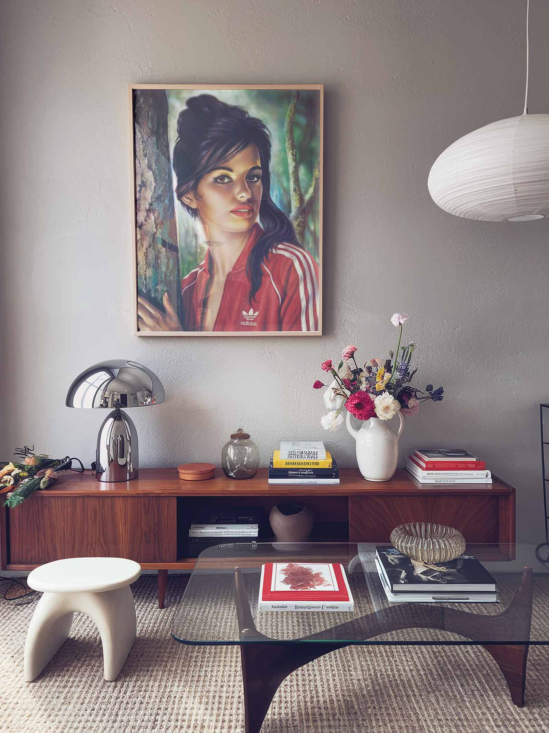 Tina framed Poster. Retro 70s kitsch aesthetic - perfect for mid-century and modern interiors.