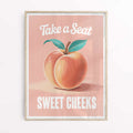Funny Bathroom Quote Poster – Peachy Bathroom Art Print