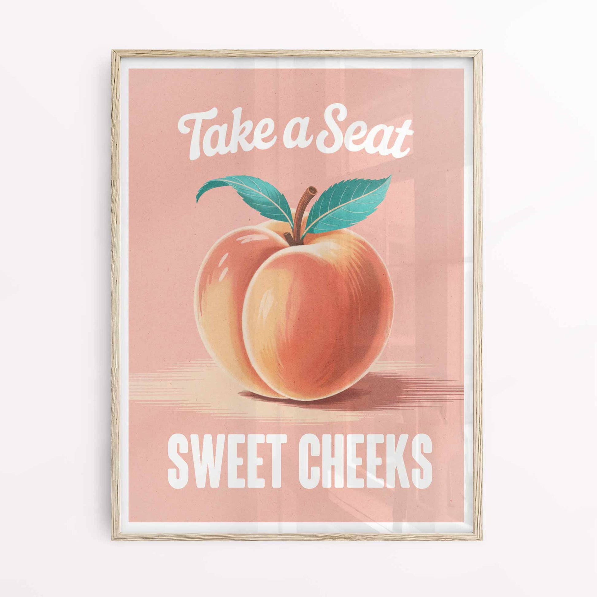 Funny Bathroom Quote Poster – Peachy Bathroom Art Print
