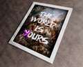 THE WORLD IS OURS PRINT - Rococo Opulence Meets Bold Street Art