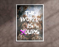 THE WORLD IS OURS PRINT - Rococo Opulence Meets Bold Street Art