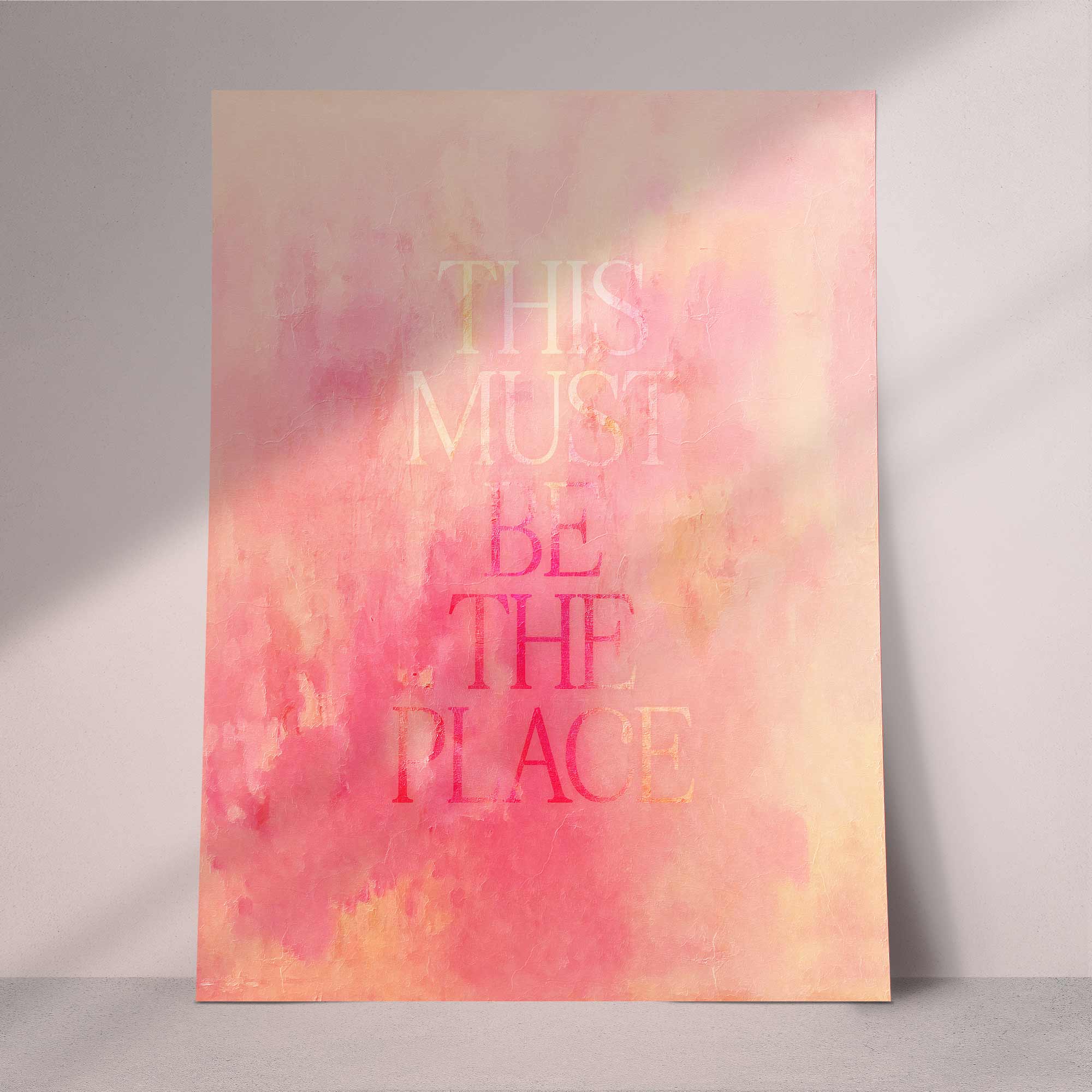 THIS MUST BE THE PLACE WALL ART