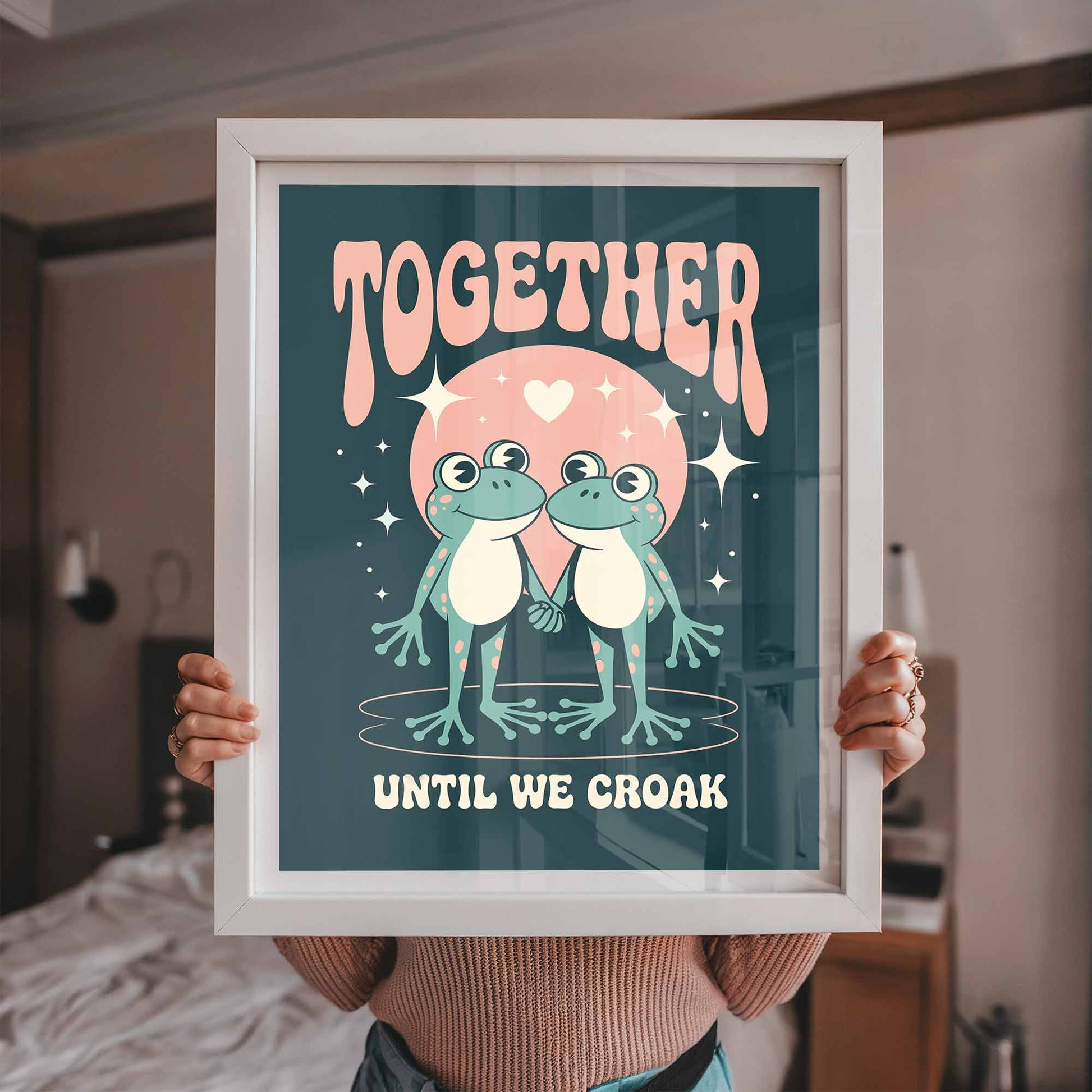Together until we croak framed print by Afterhours Gallery