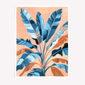 Banana leaf maximalist wall art poster