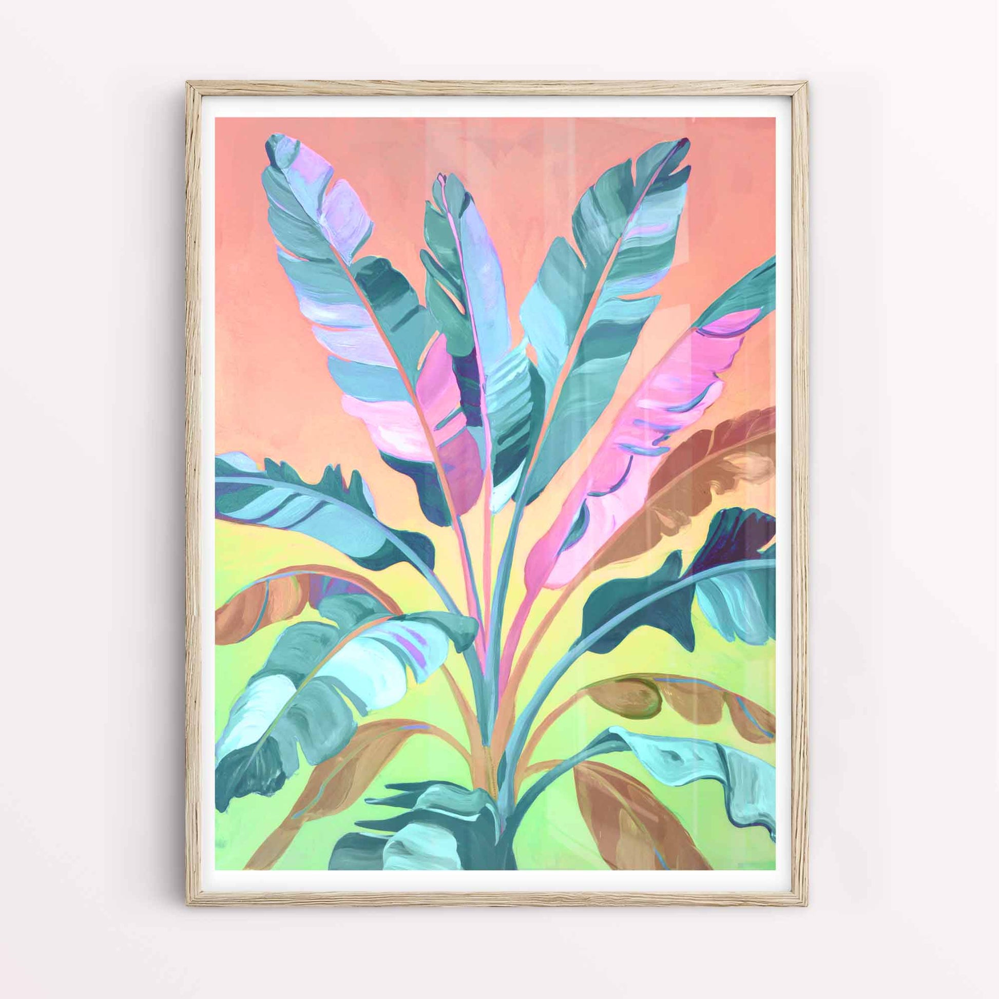 Framed summer botanical poster