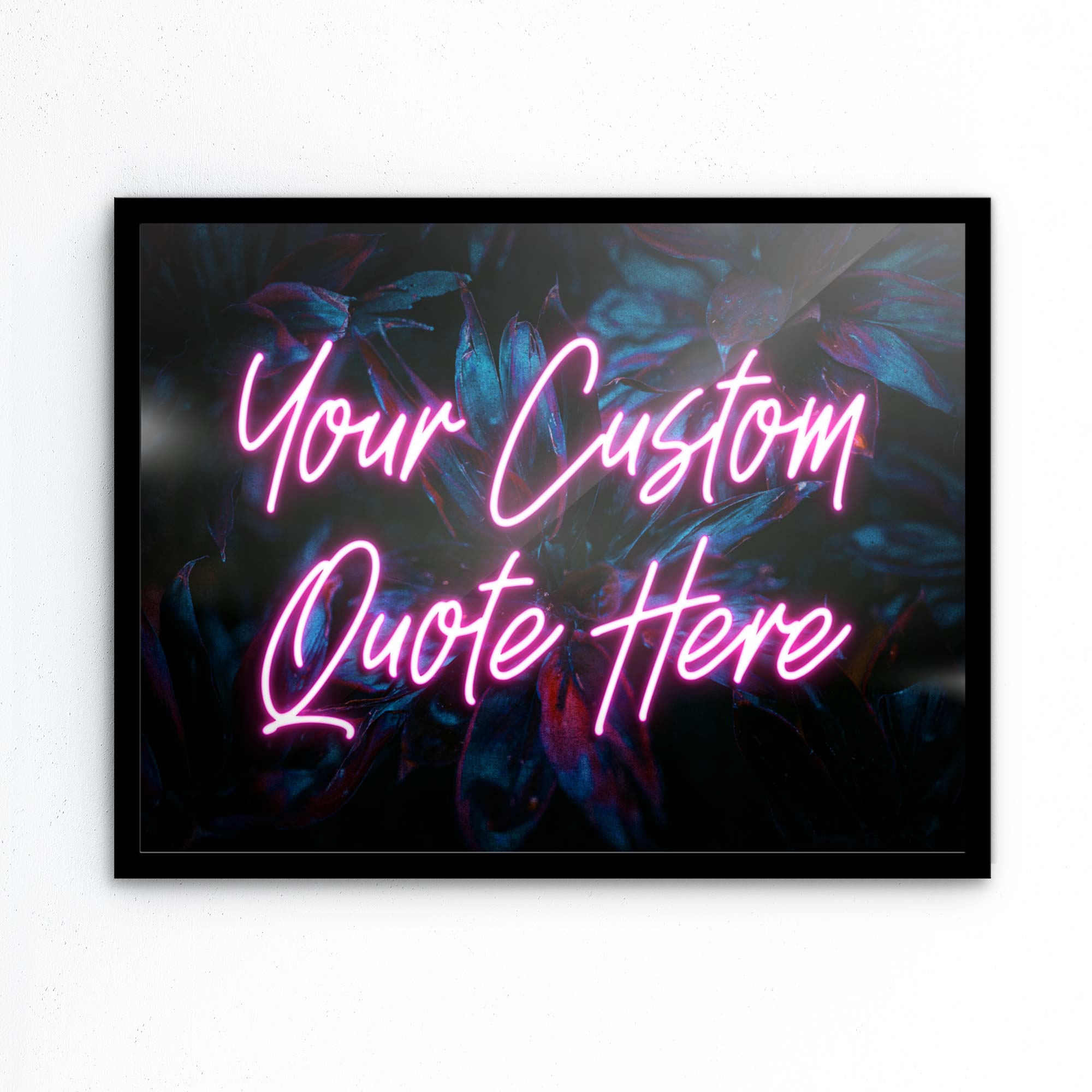 TROPICAL NEON CUSTOM QUOTE PRINT