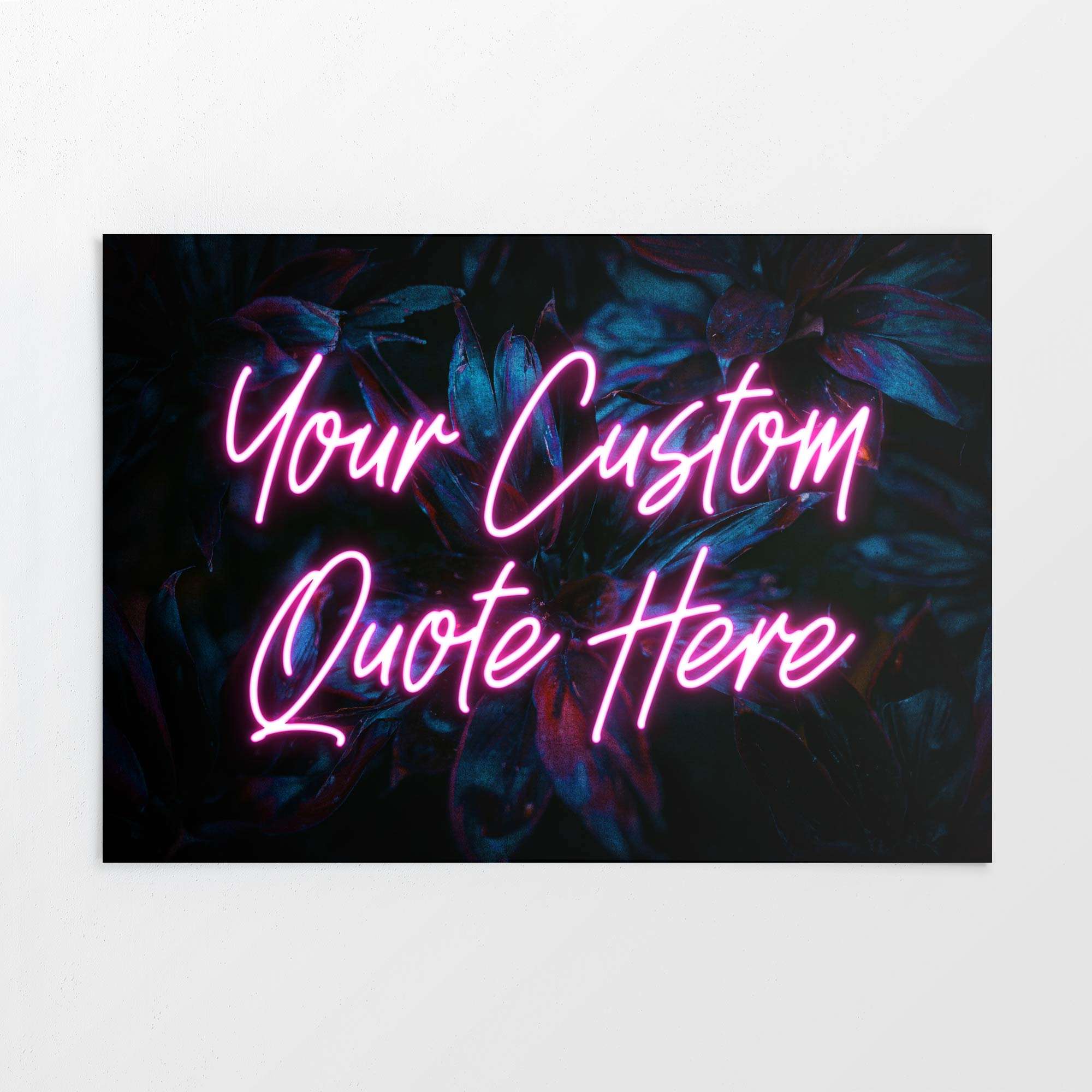 TROPICAL NEON CUSTOM QUOTE PRINT