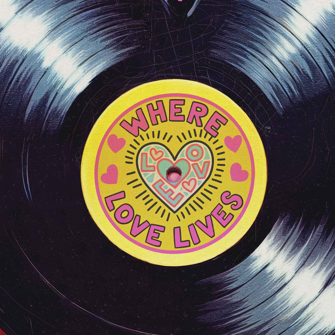 Where Love Lives  House Music Print