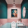 Retro woman poster for eclectic home decor