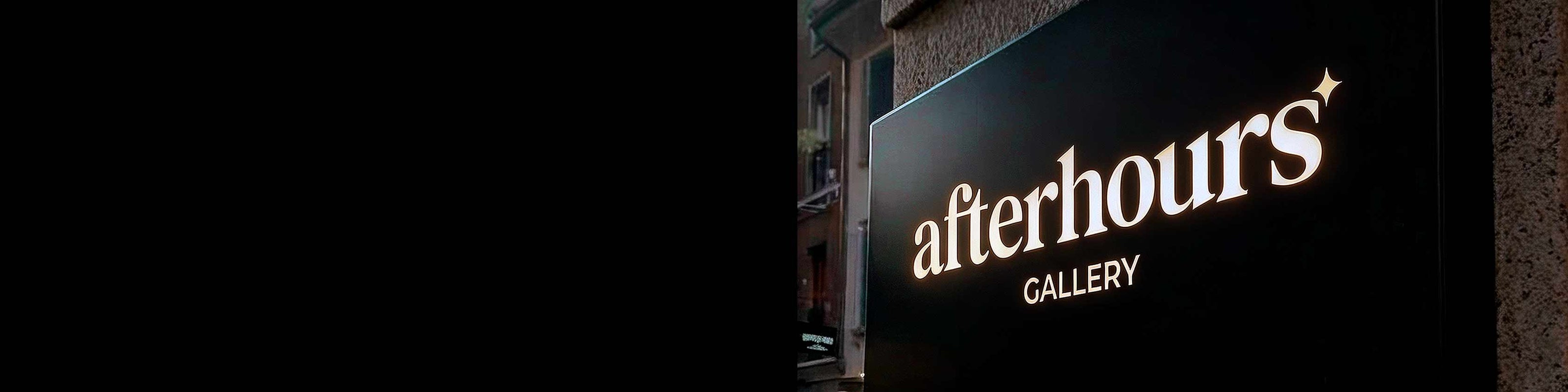 Afterhours Gallery Shop Sign