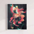 Held in Light is a dreamy blurred floral art print featuring soft-focus botanicals and ethereal light. Modern wall art for calm, minimalist interiors.