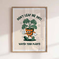 vintage style poster - funny plant lover gift