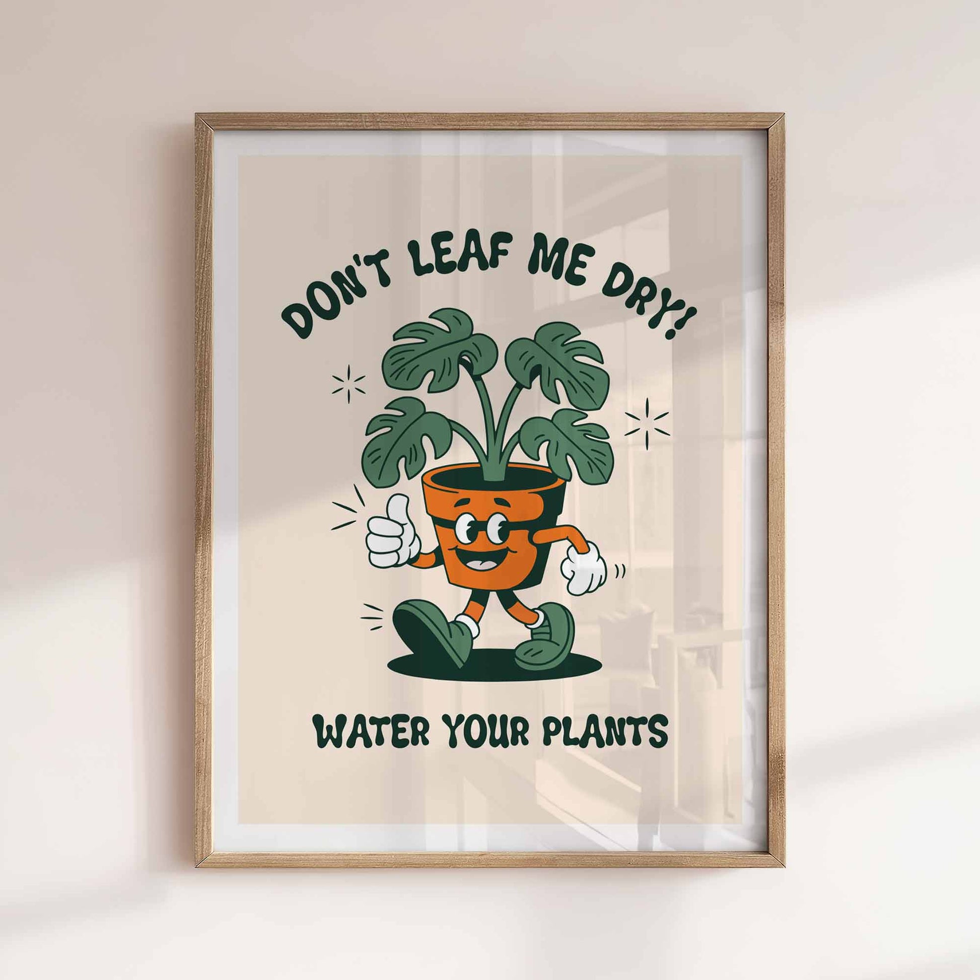 vintage style poster - funny plant lover gift