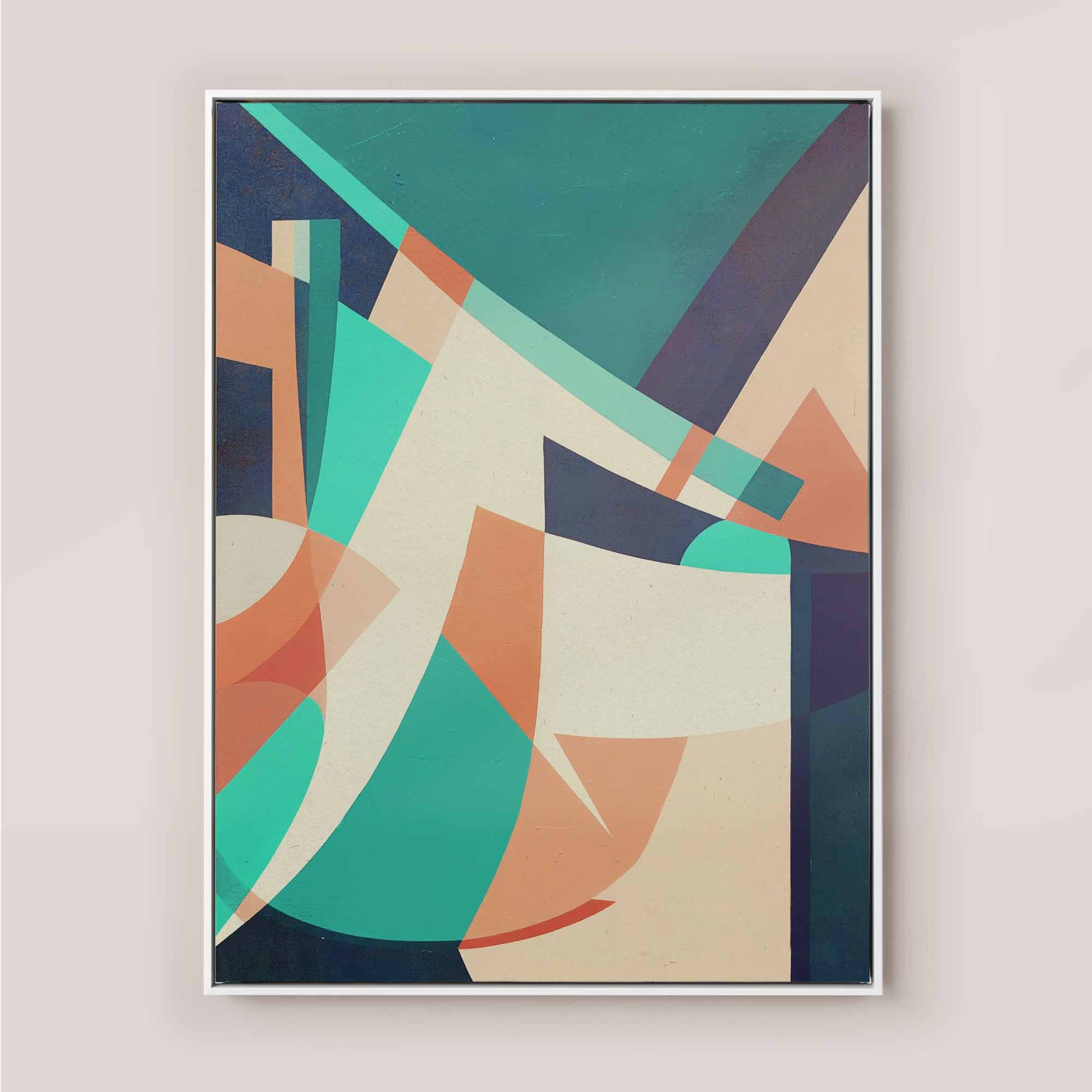  Geometric Abstract Canvas Print - Afterhours Gallery
