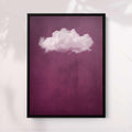 ROUGE RED CLOUD PRINT - Captivating Minimalist Cloud-Inspired Art
